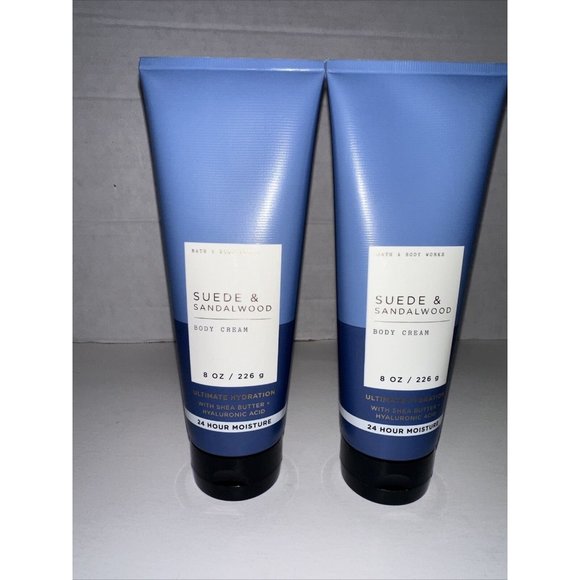 Bath & Body Works Suede & Sandalwood Men's Collection Body Cream for Men 8 oz 2 - Picture 1 of 14